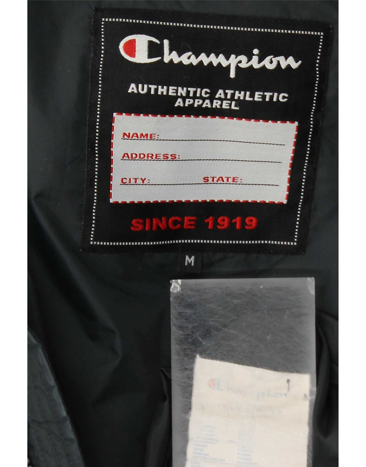 Champion Herre hættepolstret jakke UK 38 Medium Grå Polyamid