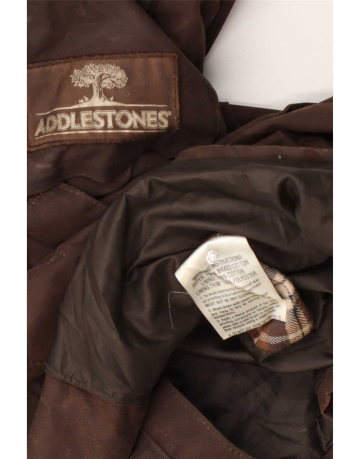 Vintage herre vokset bomuldsjakke UK 38 Medium Brown