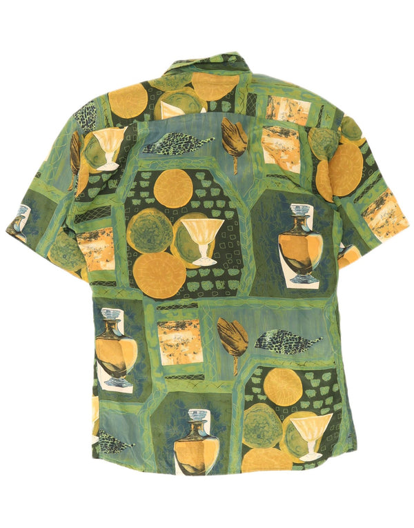 Pierre Cardin Herre abstrakt mønster skjorte størrelse 43/44 Large Flerfarvet