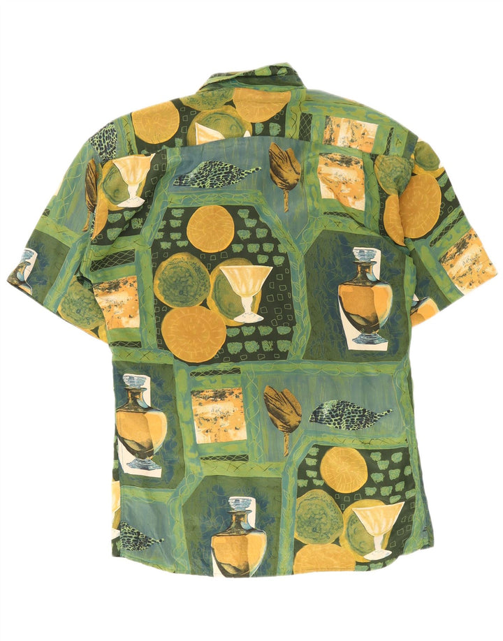 Pierre Cardin Herre abstrakt mønster skjorte størrelse 43/44 Large Flerfarvet