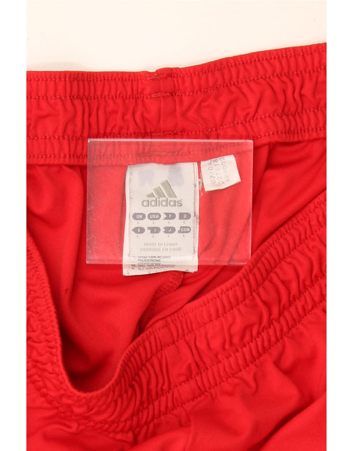 ADIDAS Mens AC Milan Sport Shorts Large Red Polyester
