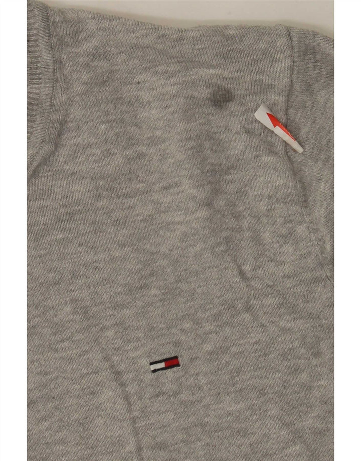 Tommy Hilfiger Herre Regular Fit Crew Neck Jumper Sweater Lille Grå Bomuld