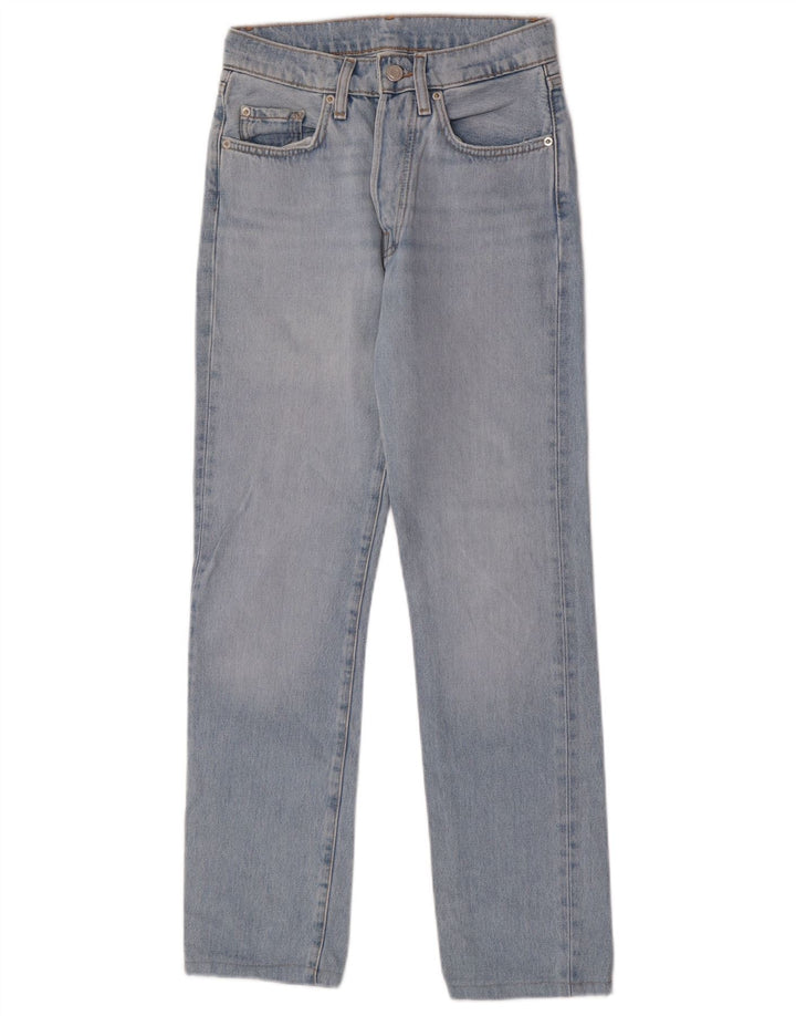 Massimo Dutti Dame Straight Jeans W25 L28 Blå
