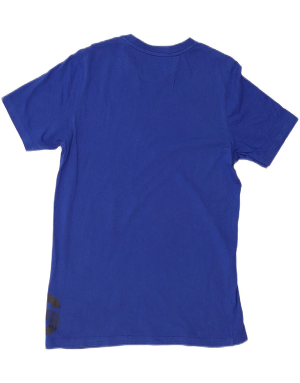 Adidas drenge grafisk t-shirt top 14-15 år blå bomuld