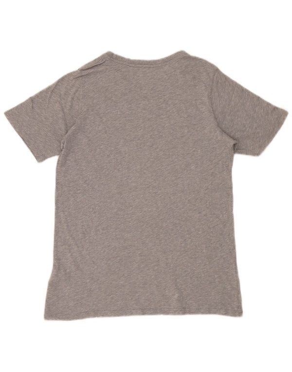 Nike piger grafisk t-shirt top 13-14 år XL grå flækket bomuld