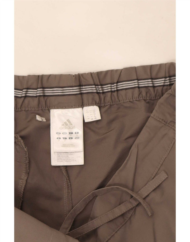 Adidas Bermuda Shorts til kvinder UK 12 Medium W30 Grå Bomuld