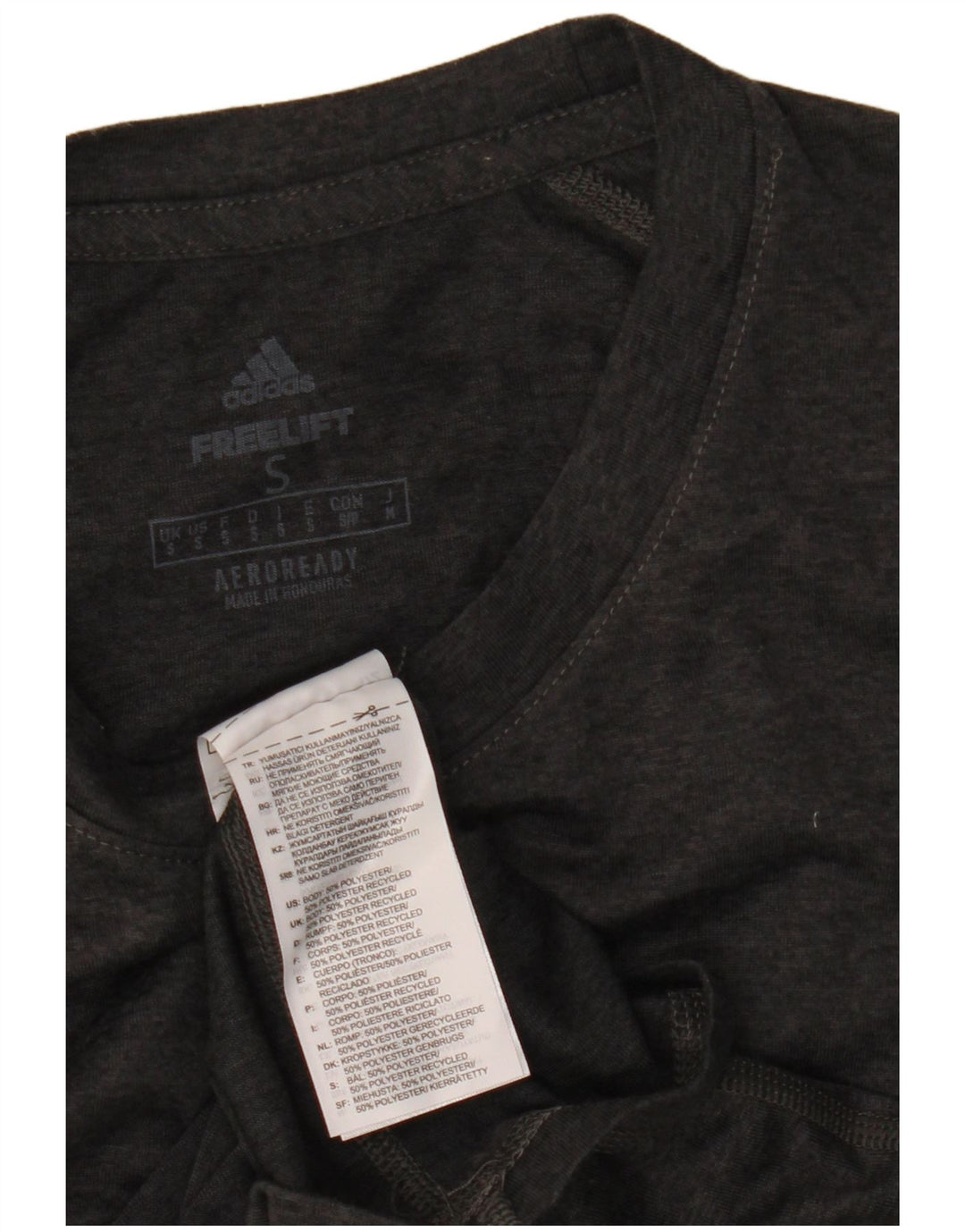 Adidas Herre Aeroready Grafisk T-Shirt Top Lille Grå Polyester