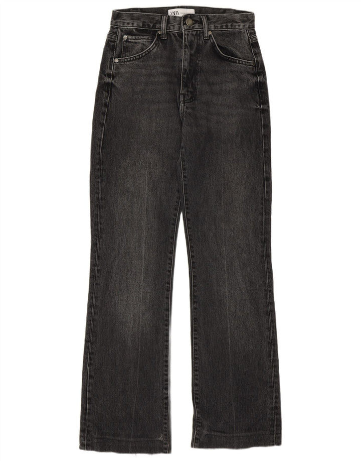 Zara Dame Bootcut Jeans EU 34 2XS W24 L30 Grå