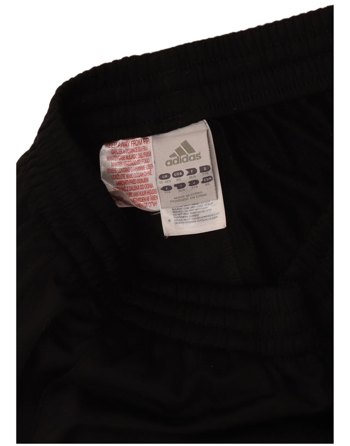 Adidas Drenge Træningsdragt Bukser Joggers 15-16 År Sort Polyester
