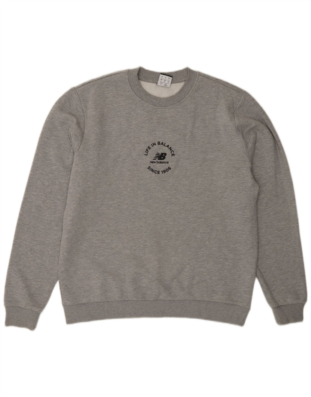 New Balance Herre Grafisk Sweatshirt Jumper lille grå bomuld