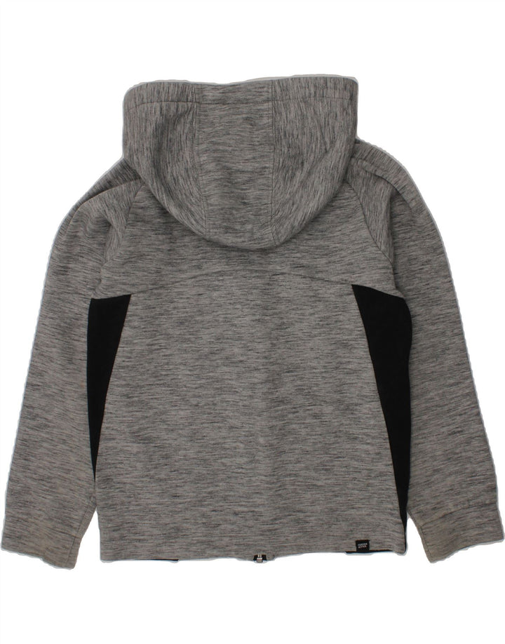 PUMA Boys Zip Hoodie Sweater 9-10 Years Grey Colourblock Vintage Puma and Second-Hand Puma from Messina Hembry 