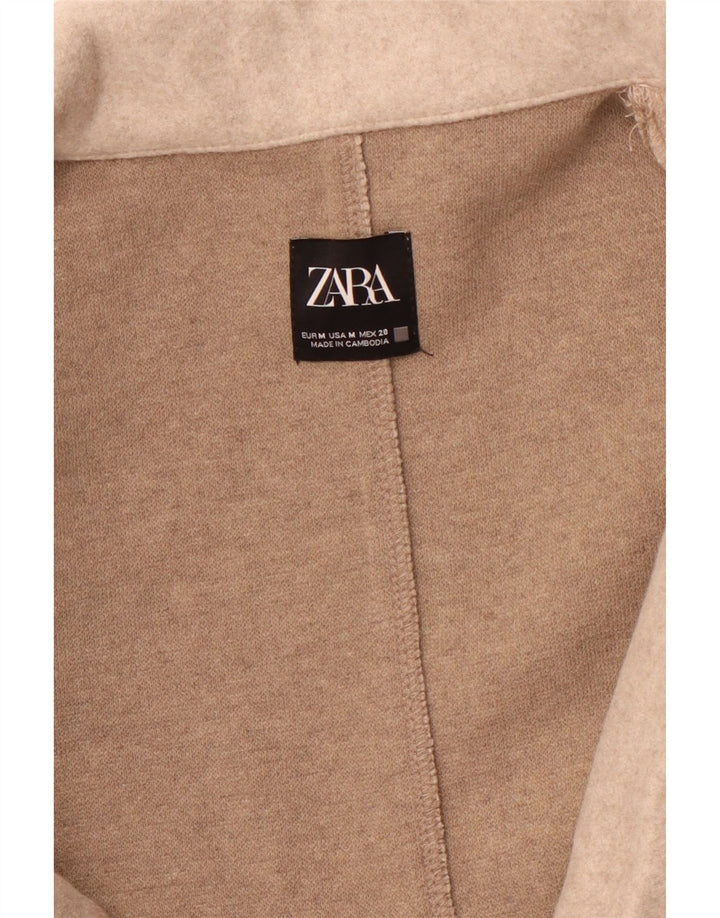 ZARA Åben overfrakke til kvinder UK 14 Medium Beige