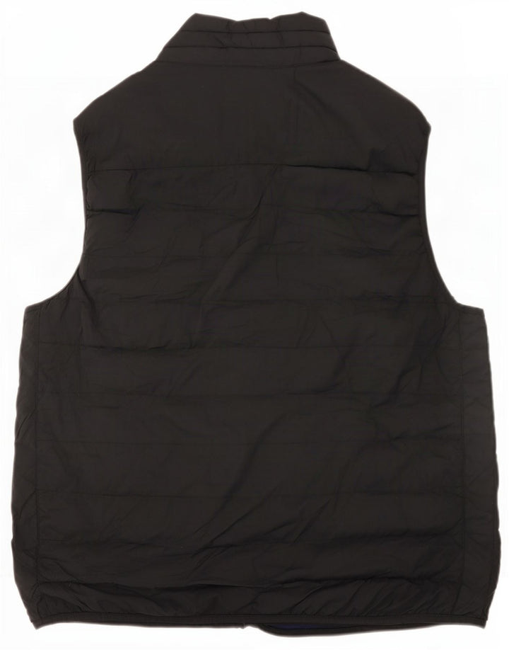 Gap polstret jakke til kvinder UK 16 Stor sort nylon