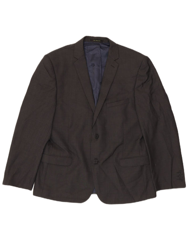 Ted Baker Herre 2-knaps blazerjakke UK 38 Medium Grey Wool