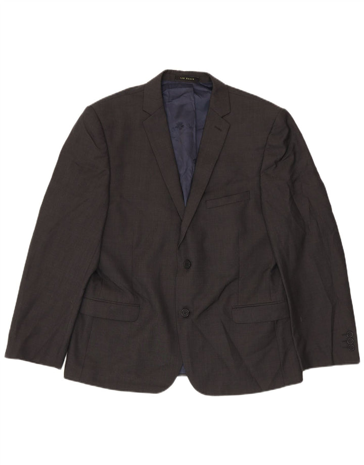 Ted Baker Herre 2-knaps blazerjakke UK 38 Medium Grey Wool