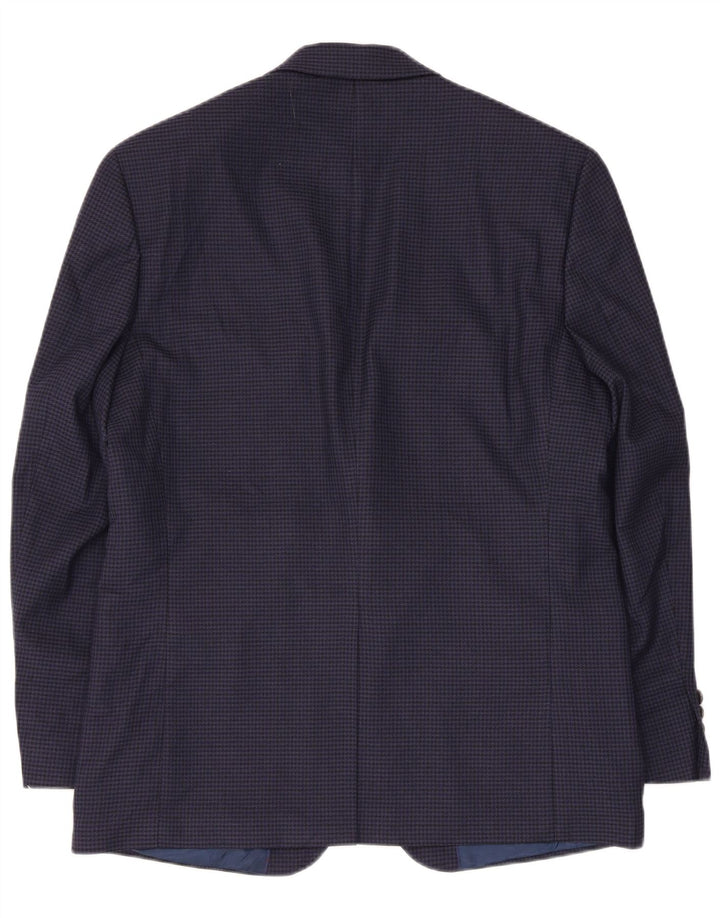 Chaps Herre 2-knaps blazerjakke UK 40 Medium Navy Blue Houndstooth