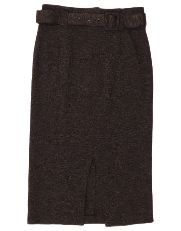 Altavilla Womens Pencil Skirt UK 12 Medium W28 Grå Akryl