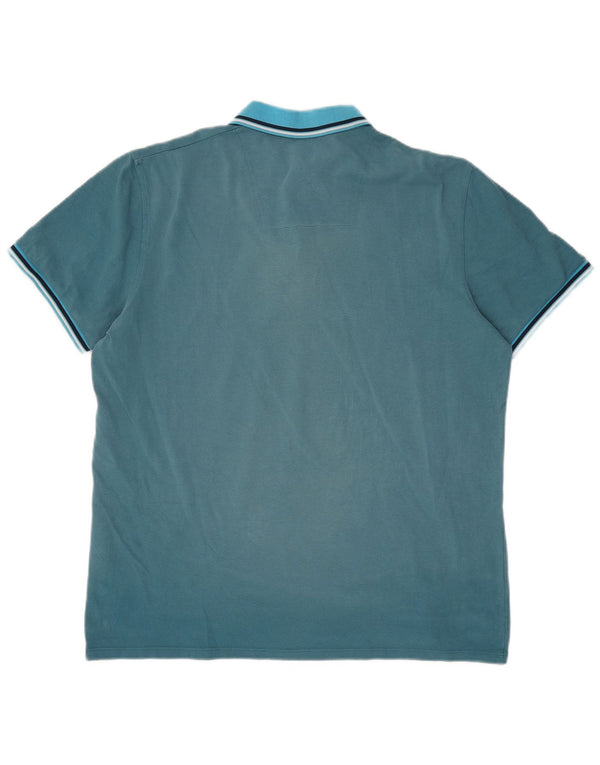 JACK & JONES Poloshirt til mænd XL Blå Bomuld