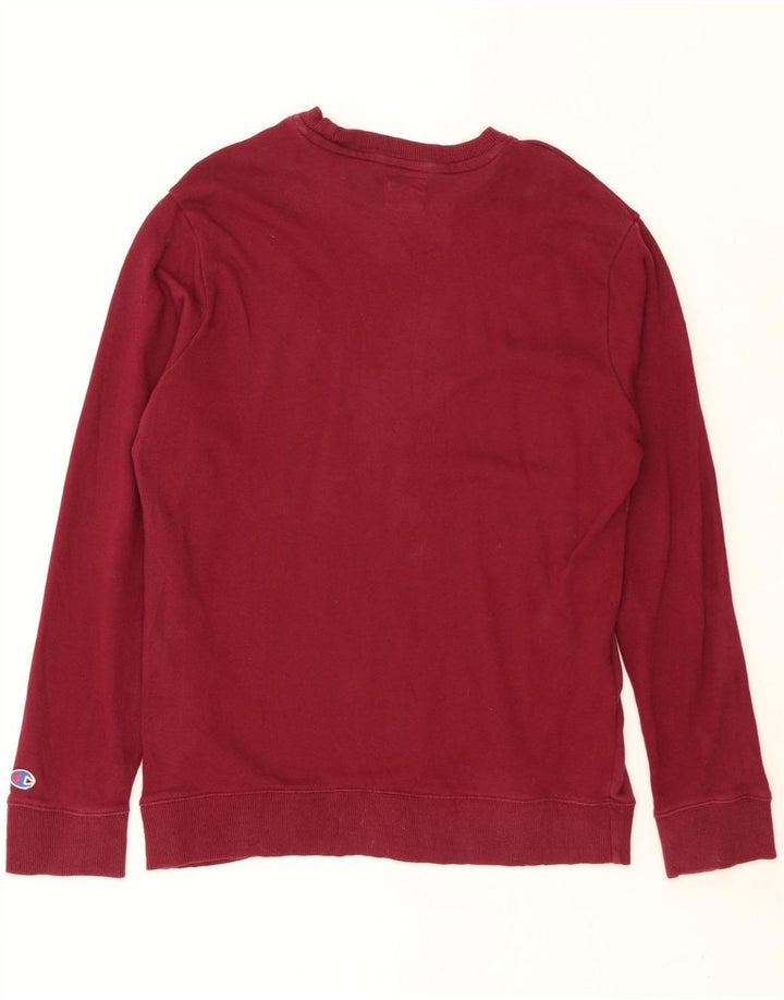 CHAMPION Mens Sweatshirt Jumper Medium Burgundy Cotton Vintage Champion and Second-Hand Champion from Messina Hembry 