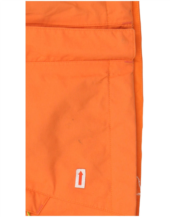SALOMON Regnjakke med hætte til kvinder UK 6 XS Orange Colourblock Polyester