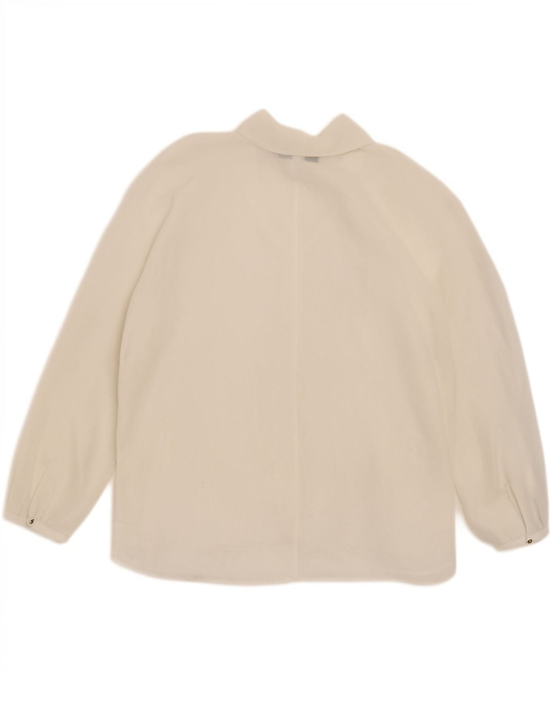 Zara Dame Langærmet Front Tie Se Through Top UK 16 Large White
