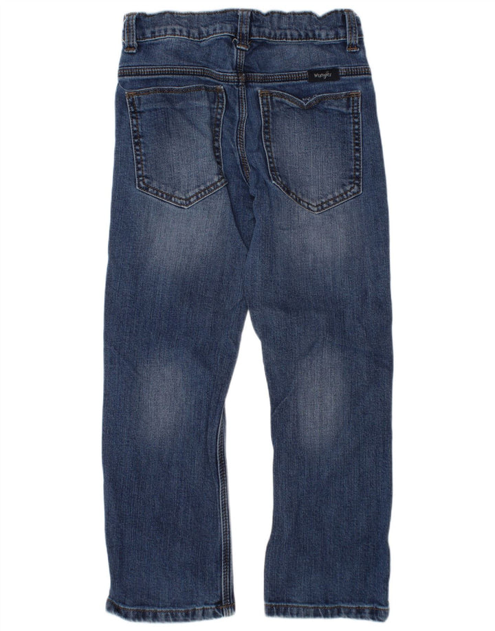 WRANGLER Straight Jeans til drenge 5-6 år W24 L20 Blå Bomuld
