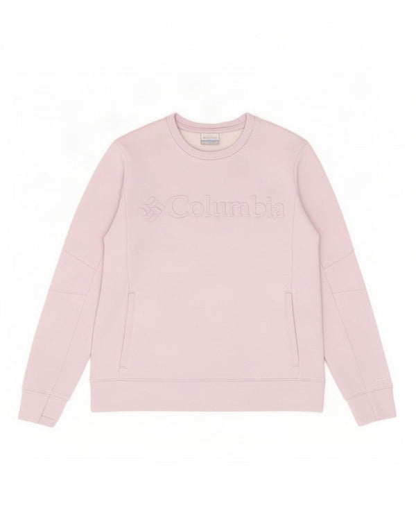 Columbia Womens Grafisk Sweatshirt Jumper UK 14 Stor lilla polyester