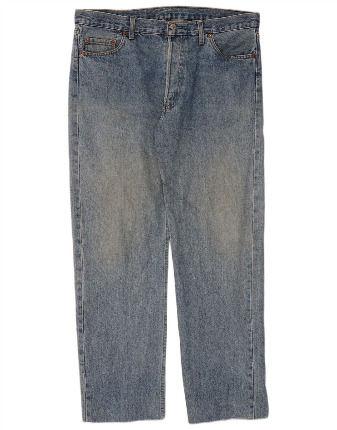 Levi's Herre 501 Straight Jeans W40 L30 Blå Bomuld