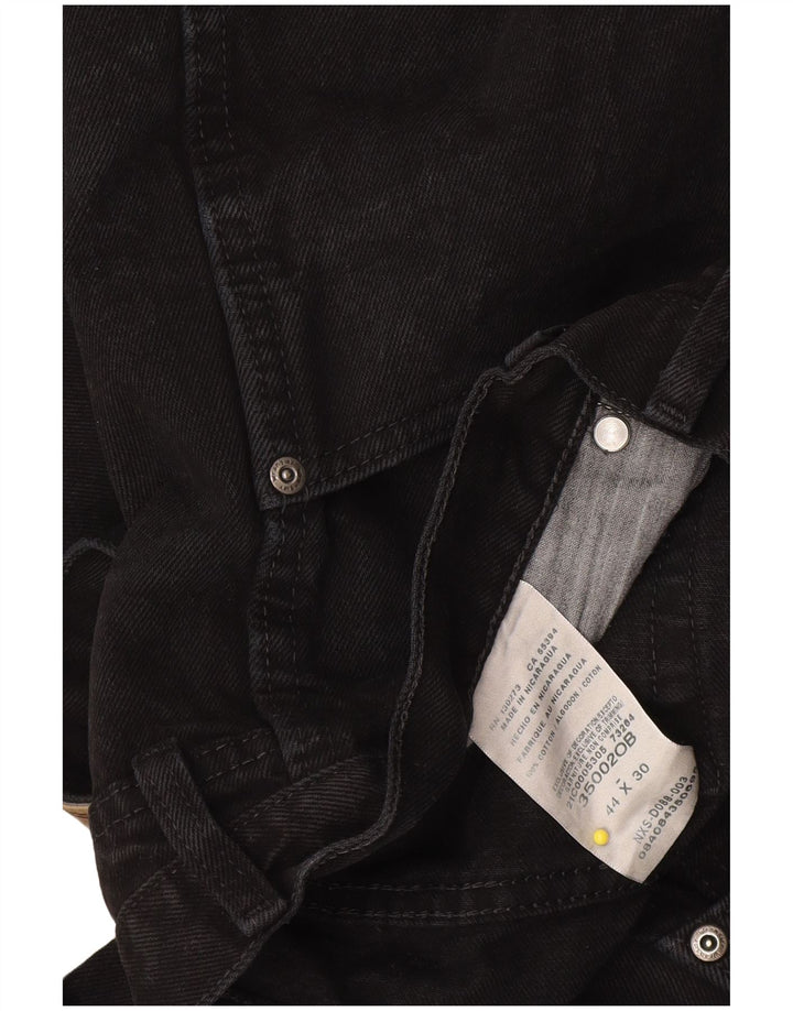 Wrangler Straight Jeans til mænd W44 L30 sort bomuld