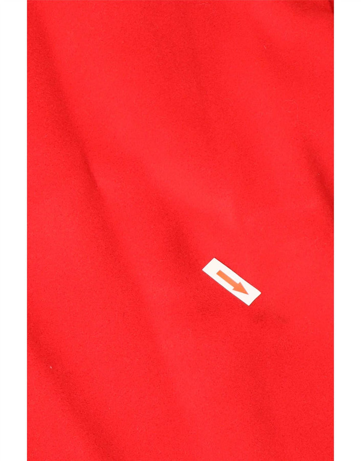 Vintage oversize overfrakke til kvinder IT 44 Medium rød uld