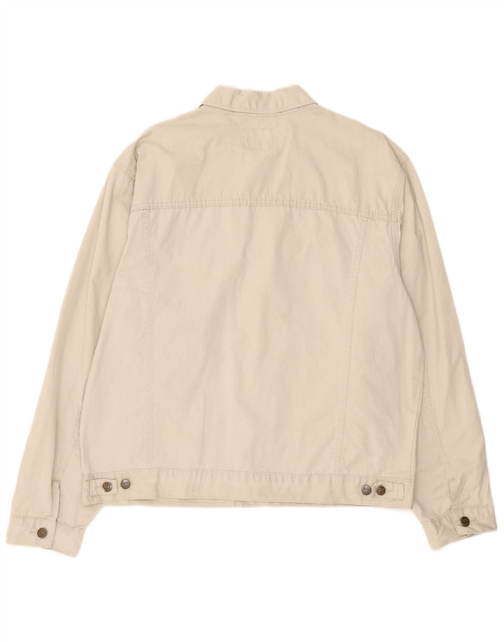 Lee Bomber Jacket UK 42 XL Beige Bomuld