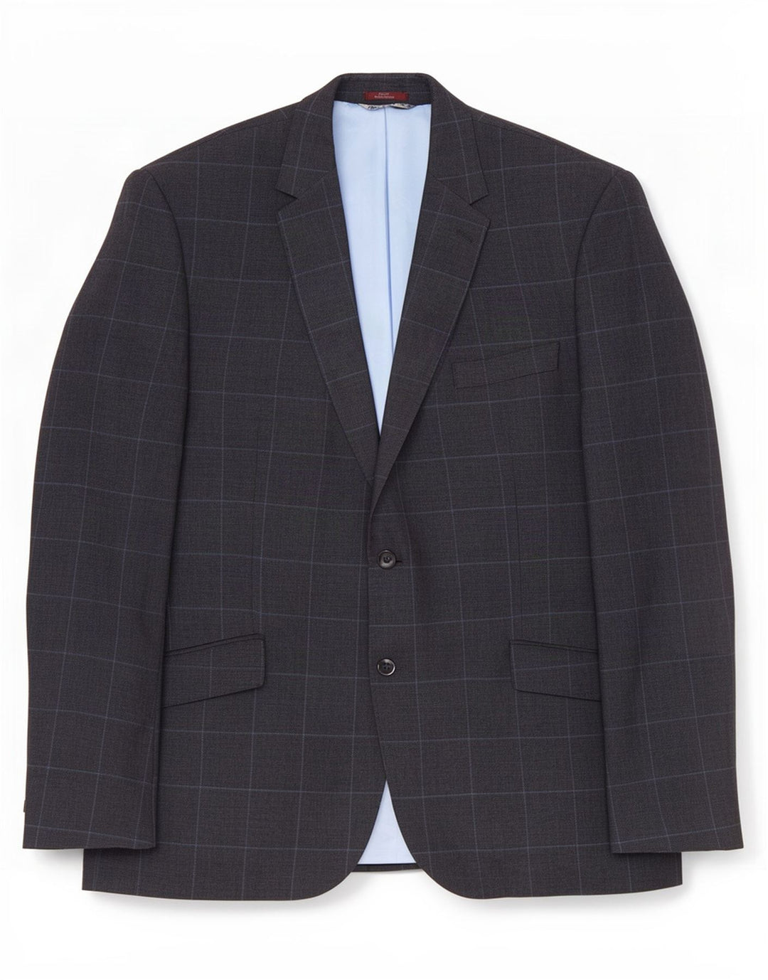 Marks & Spencer Herre 2-knaps blazerjakke UK 44 XL marineblå ternet linned