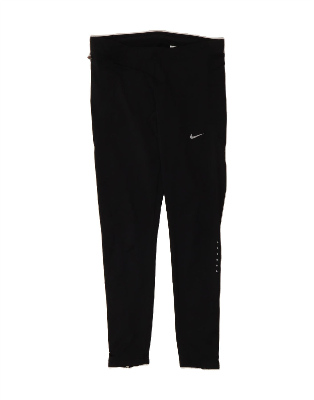 NIKE Womens Dri Fit Leggings UK 12 Medium Black Polyester Vintage Nike and Second-Hand Nike from Messina Hembry 