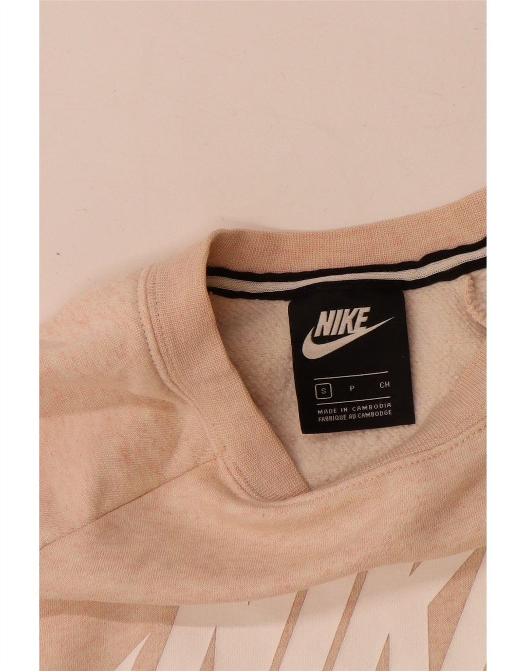 Nike grafisk sweatshirt til mænd, lille pink bomuld