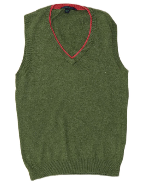 Boden Dame Vest Tank Top UK 12 Medium Grøn Bomuld
