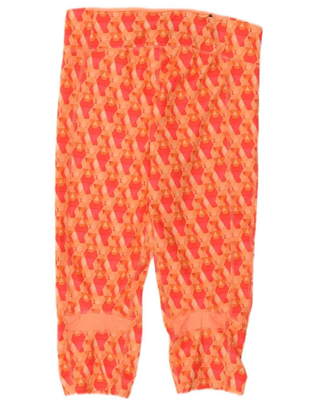 ADIDAS Womens Supernova Capri Leggings UK 8/10 Small  Orange Geometric