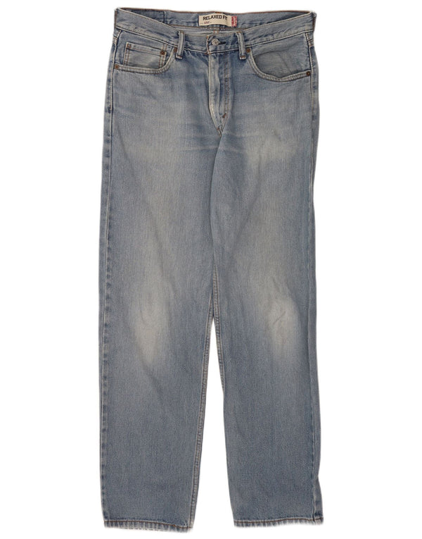 Levi's Mens 550 Relaxed Fit Straight Jeans W34 L34 Blå