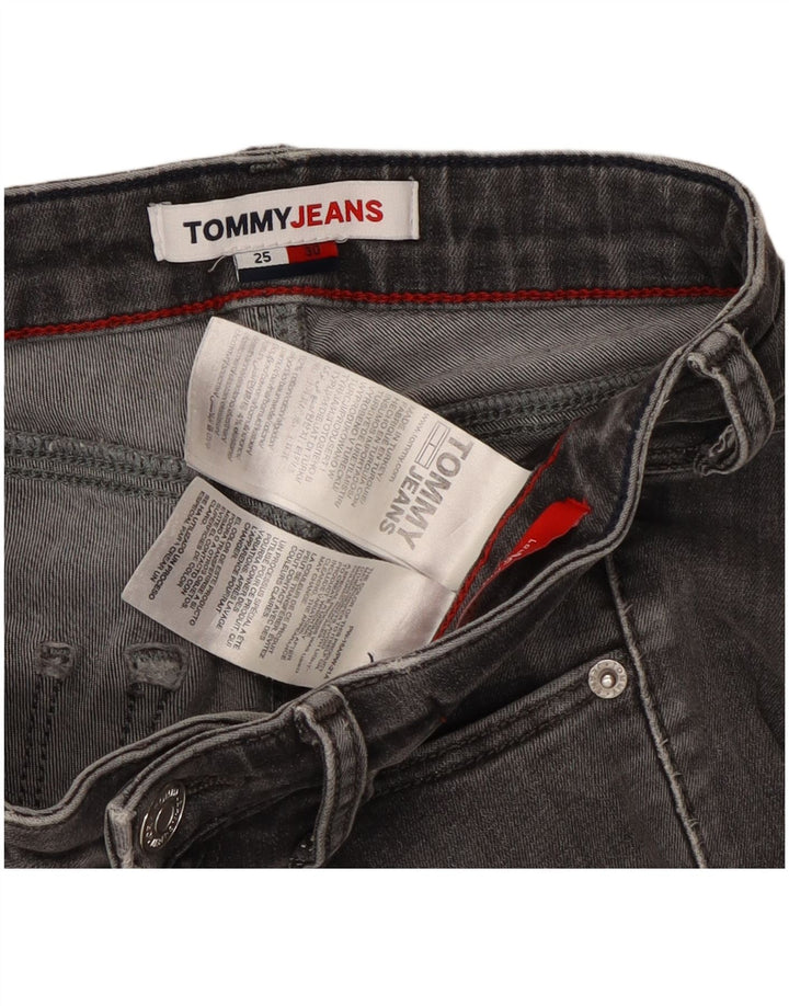 Tommy Hilfiger Dame Crop Skinny Jeans W25 L25 Grå Bomuld