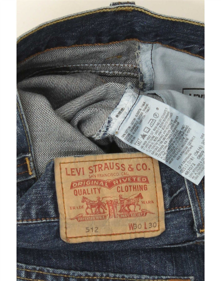 Levi's Herre 512 Bootcut Jeans W30 L30 Blå Bomuld