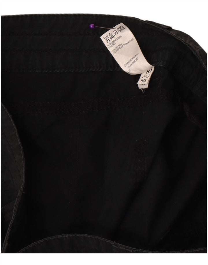 Marks & Spencer Kvinder Casual Shorts UK 12 Medium W31 Sort Bomuld