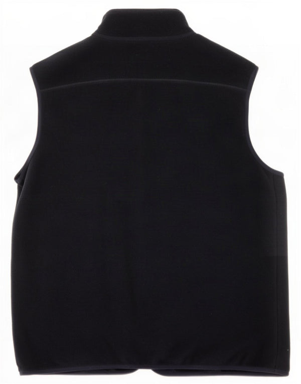 Marks & Spencer Herre Fleece Gilet UK 40 Large Navy Blue Polyester