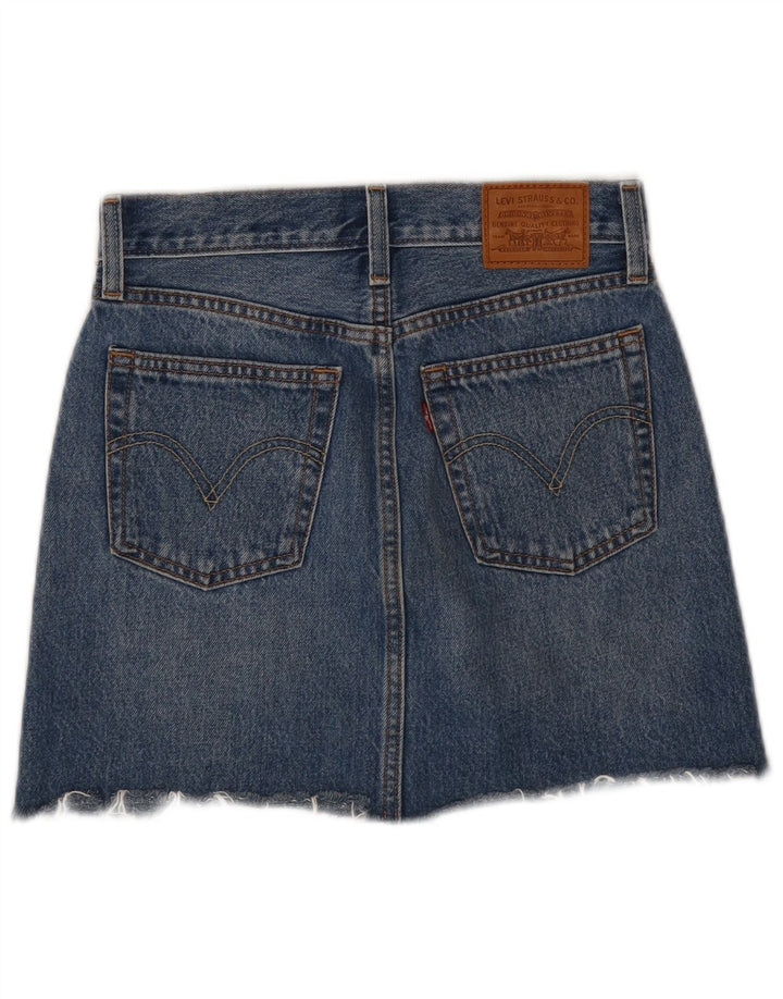 Levi's denimnederdel til kvinder W24 XS blå bomuld