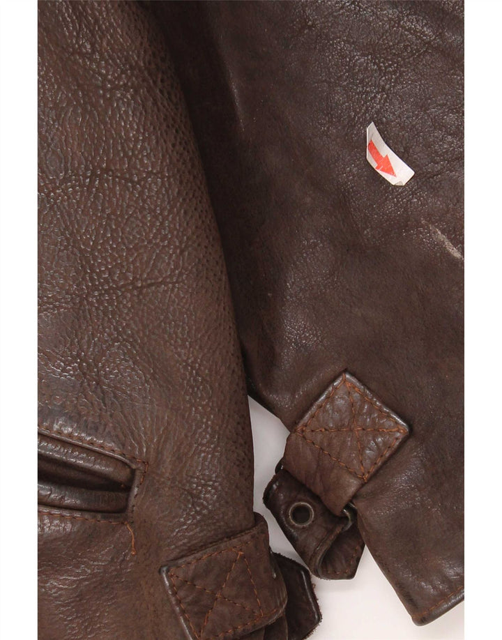 Vintage herre læderjakke UK 36 Small Brown