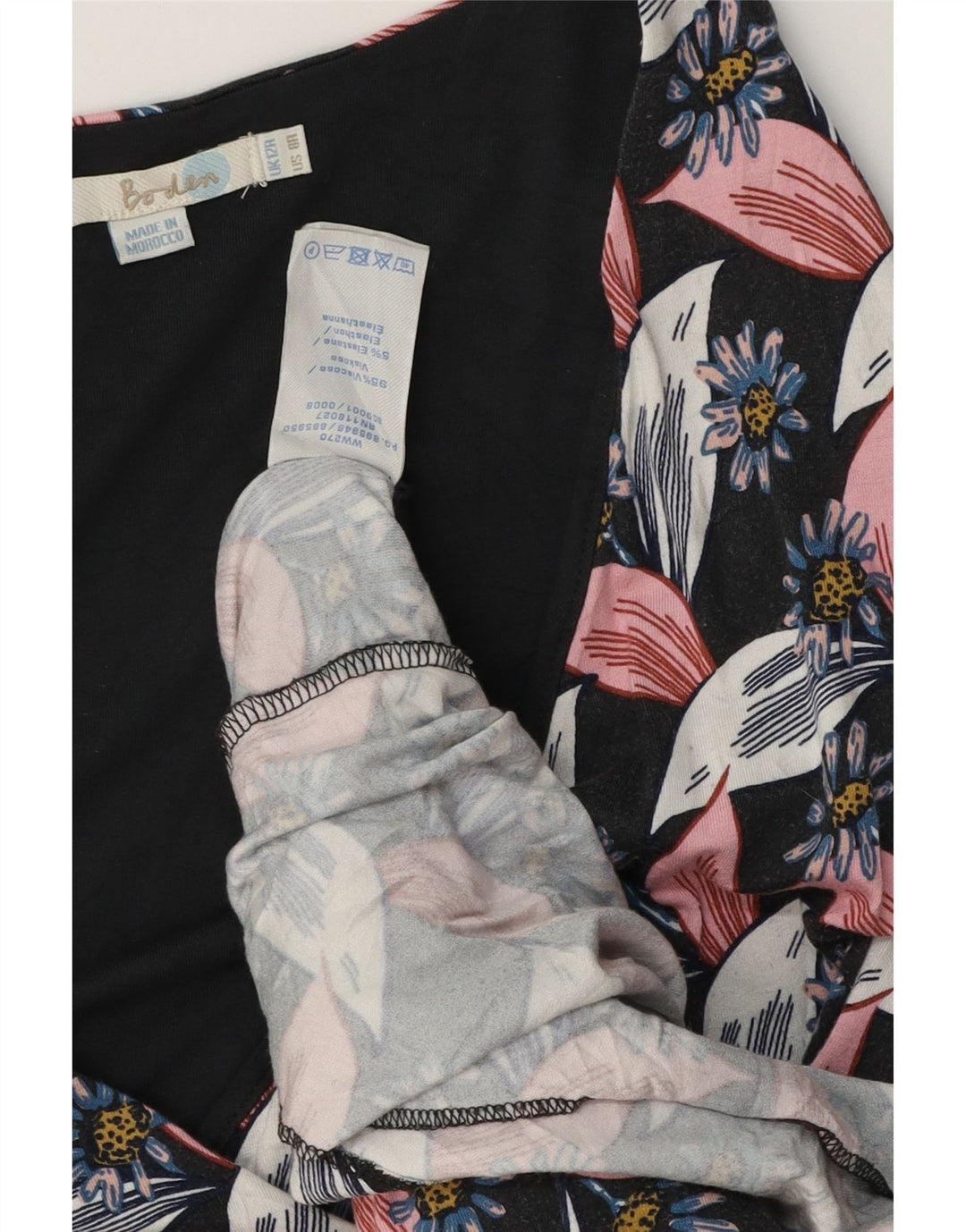 Boden Womens Sheath Dress UK 12 Medium Multicolored Floral Viscose