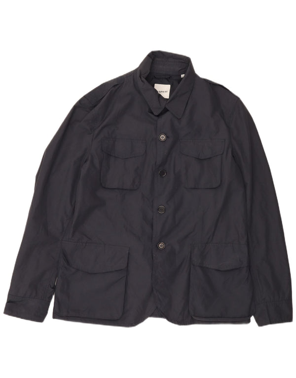 ASPESI Herre Utility Jacket UK 46 3XL Navy Blue Polyamide