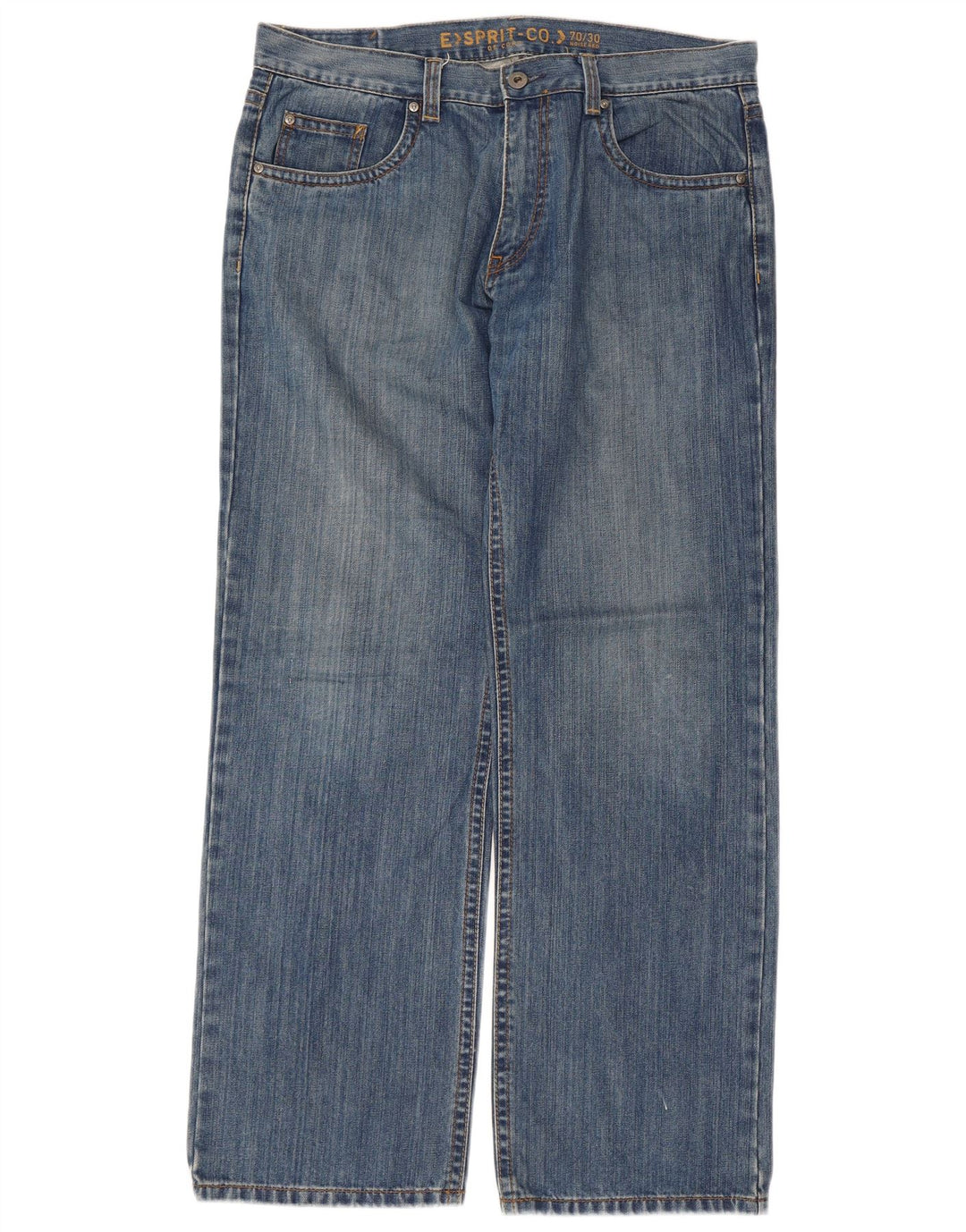 Esprit Herre Straight Jeans W34 L32 Blå Bomuld