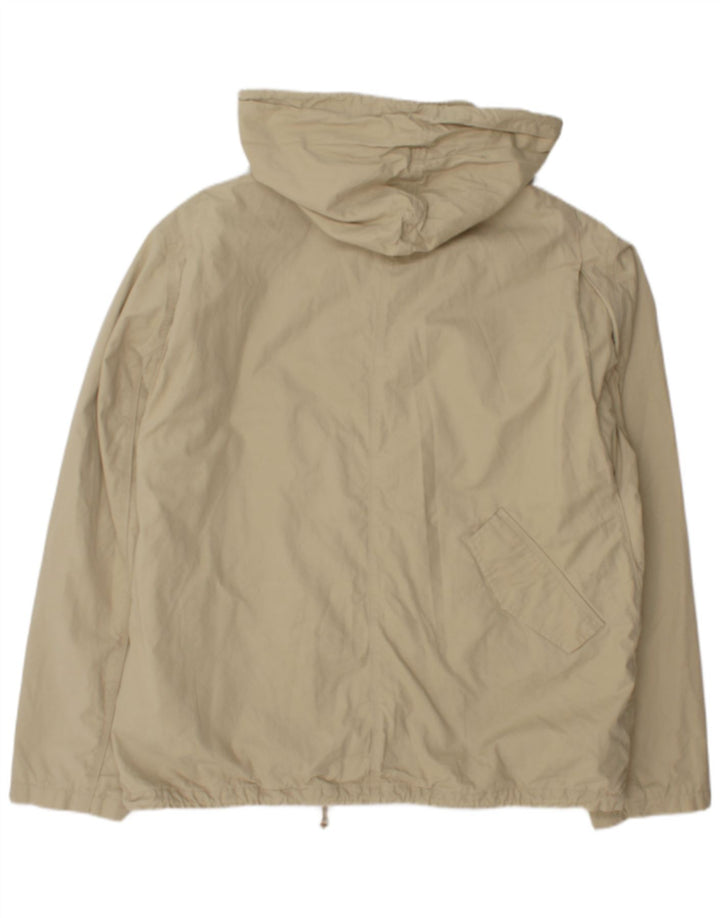 Levi's Herre Hooded Windbreaker Jacket UK 44 2XL Beige Bomuld