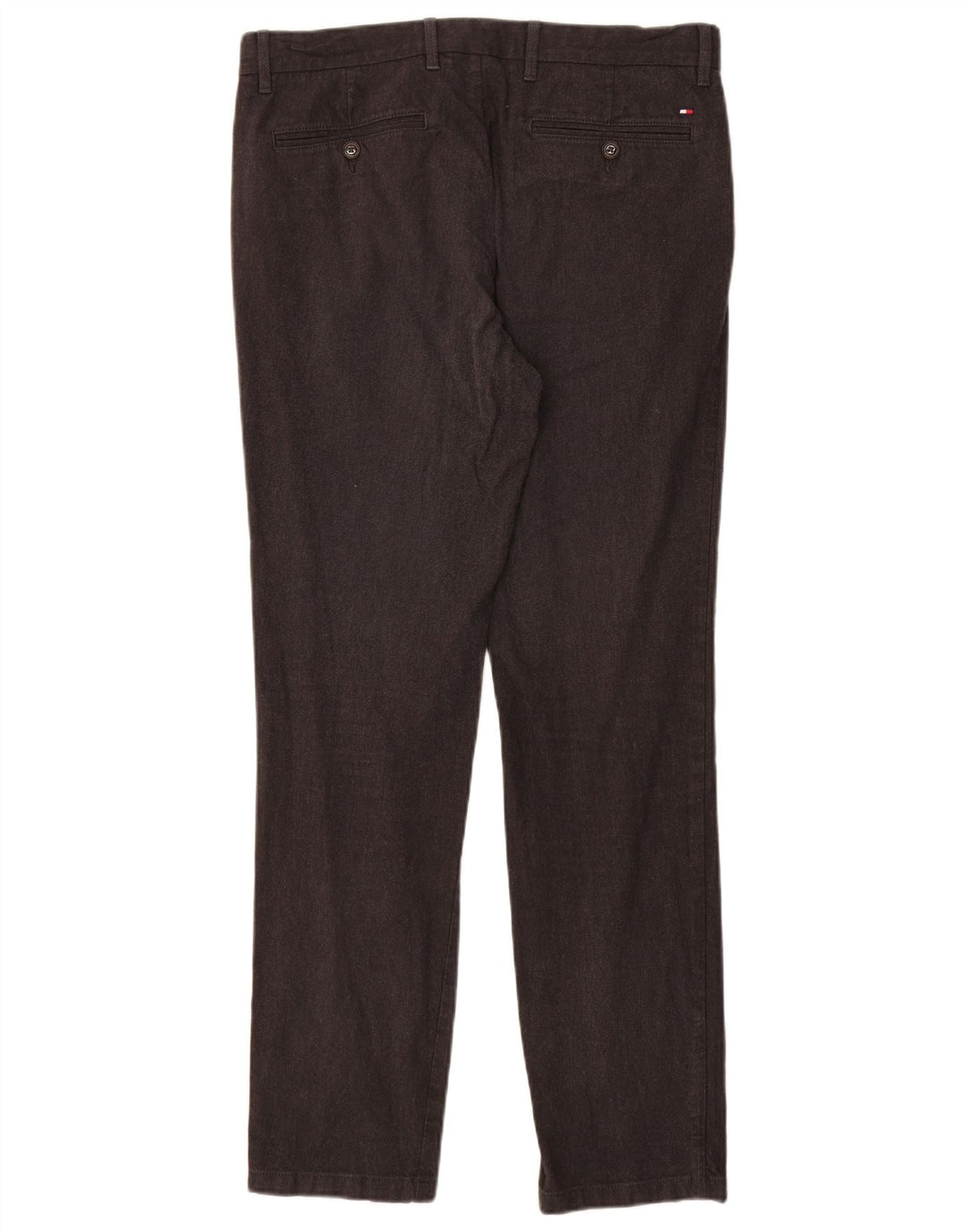 TOMMY HILFIGER Slim Chino-bukser til mænd W32 L32 Grå bomuld