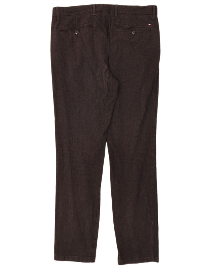 TOMMY HILFIGER Slim Chino-bukser til mænd W32 L32 Grå bomuld