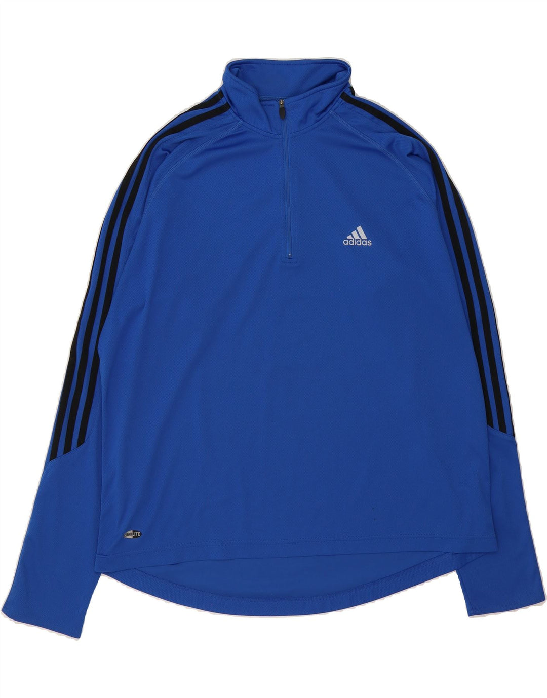 ADIDAS Mens Climalite Zip Neck Pullover Tracksuit Top XL Blue Polyester Vintage Adidas and Second-Hand Adidas from Messina Hembry 
